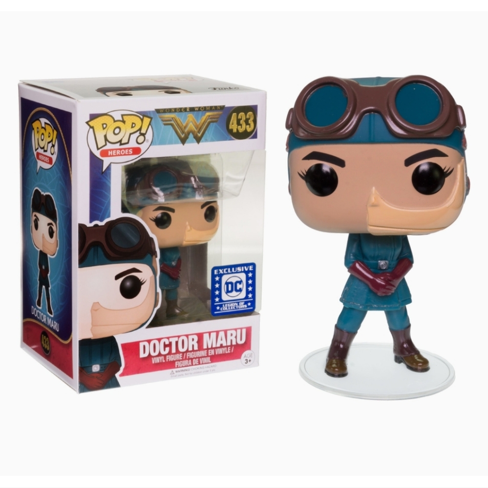 Funky Pop Doctor Maru Heroes x Wonder Woman Vinyl Character DC Legion of Collect